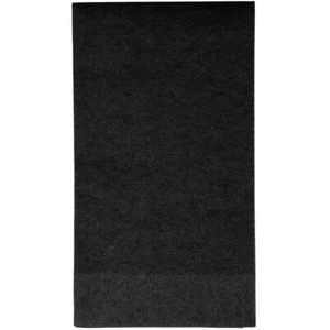 Black Napkins Black Guest Napkins 16ct 3ply Solid Black Napkins Touch of Color - Picture 1 of 2