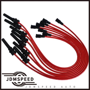 Red JDMSPEED Spark Plug Wires For Chrysler Dodge 5.7L 2003-2005 Silicone NEW - Picture 1 of 7