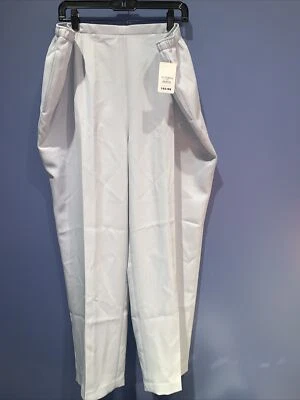 Womens 24W Stretch Knit Comfort Pants, Gray, Elastic Waist, Drapers & Damons - Image 1 of 4