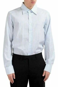 Dolce & Gabbana Men's Striped Long Sleeve Dress Shirt US 17 IT 43 - Picture 1 of 5