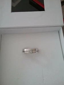 Damen Ring 925  Silber Fossil Zirkonia wie neu  Größe ca. 54 (17 mm)  - Bild 1 von 3