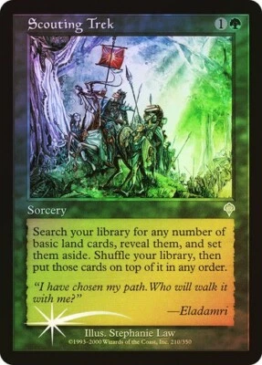 Invasion  MTG  FOIL  Scouting Trek  Magic - Image 1 of 2