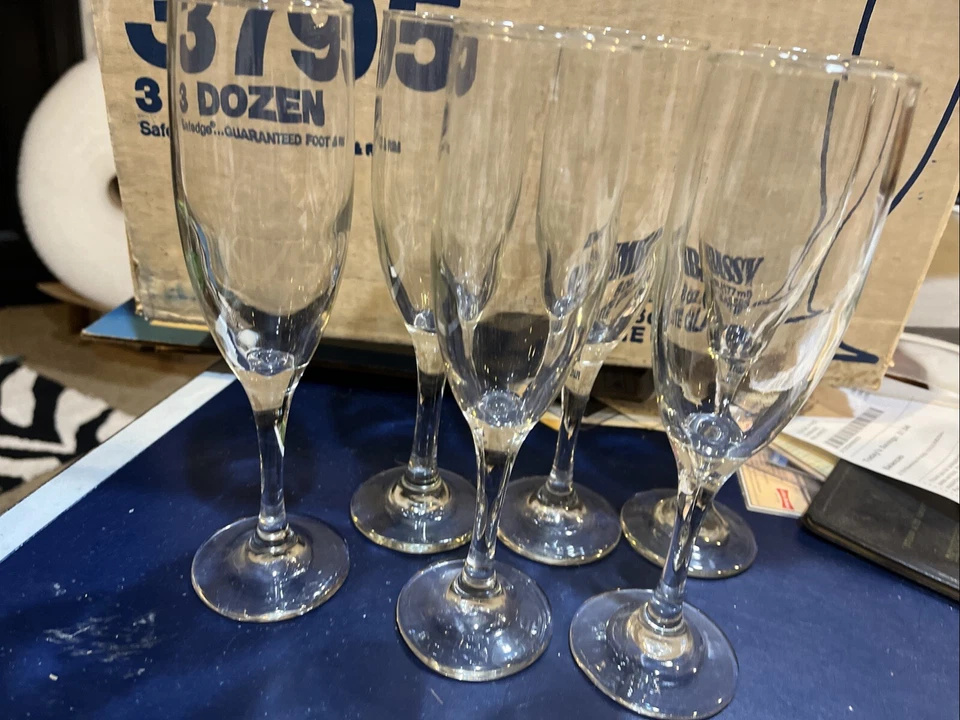 Libbey Embassy 6 oz. Flute Glass 3795 - Set Of 6 - Image 1 of 4