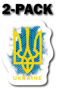 I STAND WITH UKRAINE MAGNETS CAR TRUCK DECAL UKRAINIAN FLAG UKR 5.5-INCH 2-PACK - Bild 1 von 3