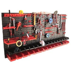Pannello porta attrezzi portautensili minuteria organizza officina 177x78CM - Imagen 1 de 6