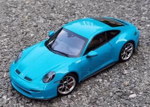 1:18 for NOREV for Porsche for 911 992 for GT3 2021 Miami Blue without tail wing - Picture 1 of 7