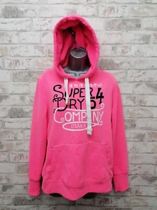 SUPERDRY Hoodie - Neon Pink - Größe L 14-16 UK - sehr guter Zustand ☑️ - Bild 1 von 12
