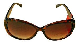Bob Mackie modische Damen-Sonnenbrille - Schildpatt-Goldakzent neu mit Etikett - Bild 1 von 6