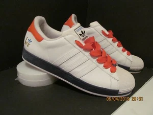 ππ Adidas Superstar "35Th Anniversary βI Love Ny" Wht/Royal Blue/Orange Sz13 - Picture 1 of 11
