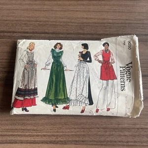 Grembiule vintage modello da cucire Vogue 9050 medio non tagliato taglia grande - Foto 1 di 3