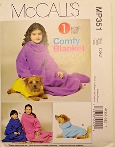 Children's Blanket, Booties and Dog Blanket Sewing Pattern McCall's MP351NIP - Picture 1 of 2