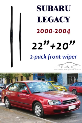Limpiaparabrisas delantero de tres secciones 22"+20" para Subaru Legacy 2000-2004 Foto 1 de 2