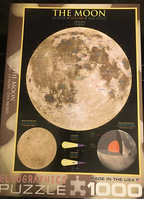 1000 Pieces Jigsaw Puzzles Educational Toys The moon Puzzle Toy Game Gift Free S - Image 1 of 3