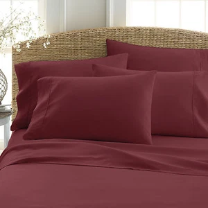 6 PIECE DEEP POCKET 2100 COUNT HOME COLLECTION SERIES ULTRA SOFT BED SHEET SET - Picture 1 of 36
