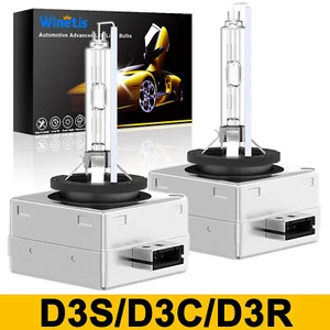 2x Xenon D3S HID Bulbs 35W AC Headlight Direct Replacement 6000K Diamond White - Picture 1 of 14
