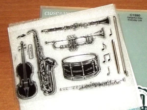 CTMH C1590 ENTZÜCKENDE DITTY ~ Violine, Bogen, Klarinette, Trommel, Flöte, Trompete, Note - Bild 1 von 1
