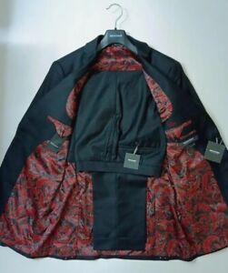Indochino RJ Barrett Collection S Farrell Men Suit plaid Wool Sz 38R  W32 x L30
