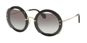 NEW Miu Miu 06SS Core Collection Sunglasses 1AB0A7 Black 100% AUTHENTIC - Picture 1 of 1