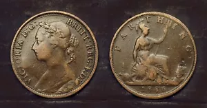 Great Britain - Farthing 1886 q. Victoria - Picture 1 of 1