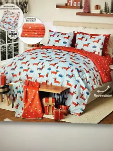 Dachshund Dog Reversible Comforter, Shams & Sheet Set Size Queen - Picture 1 of 4