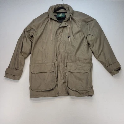 VTG Orvis Jacket Mens Large Khaki Green Mesh Lined Windbreaker Lightweight - Image 1 of 4