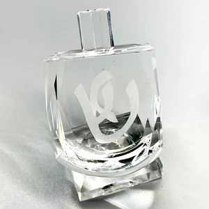 Cristal Vidrio Grabado Hanukkah Dreidel Pisapapeles Recuerdo Judío Judaica Hebreo - Imagen 1 de 24