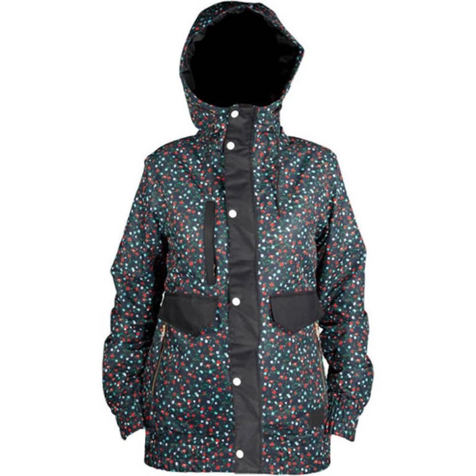 Neff Women's Shelby Snowboard Jacket Medium Floral Print New - Image 1 of 1