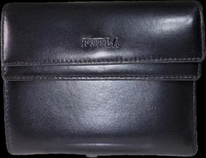 FURLA Classic Tri-Fold Wallet Leather Black NEW . - Picture 1 of 21