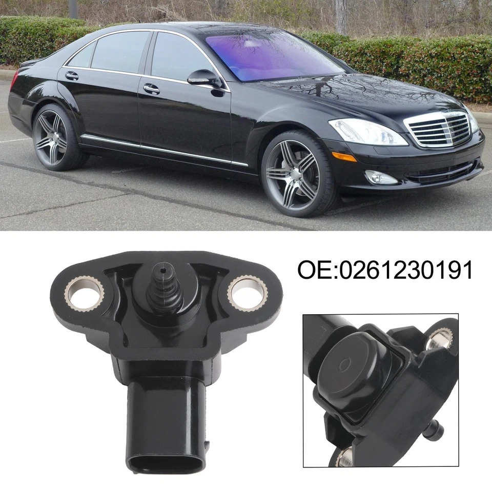 Reliable Automotive Boost Pressure Sensor for Mercedes Models 0261230191 - Image 1 of 4