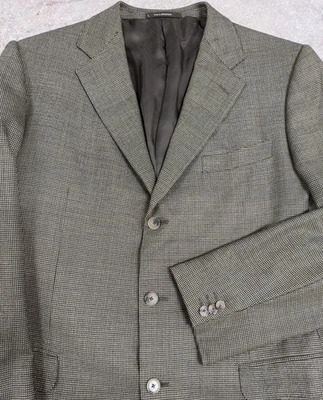 Ermenegildo Zegna Trofeo Blazer Jacket Men’s 42L Green Wool 3 Button Sport Coat - Image 1 of 4