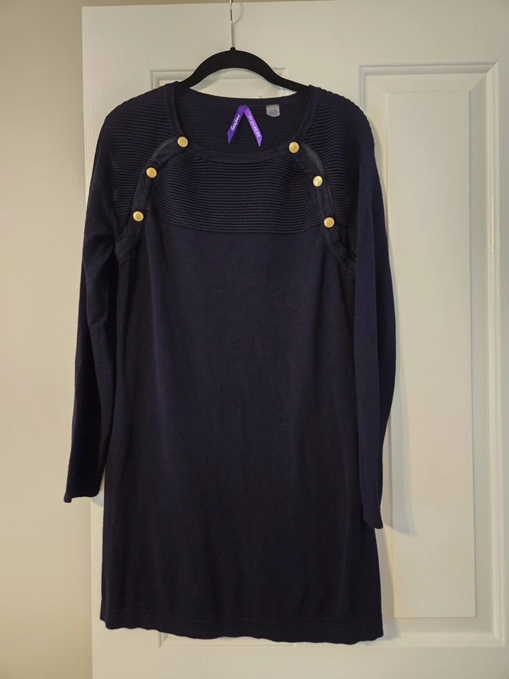 Vestido de maternidad para mujer Seraphine azul marino talla 6 Foto 1 de 4