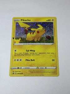2020 Sword & Shield Pikachu Promo Holo Rare SWSH039 Pokemon Card TCG NM/LP - Picture 1 of 2