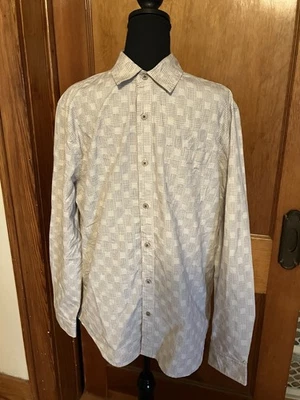 Carbon 2 Cobalt Men's Long Sleeve Montage Double Checkered Shirt Medium - Image 1 of 4