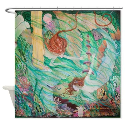Cortina de ducha CafePress Mermaids In Atlantis (779335841) Foto 1 de 3