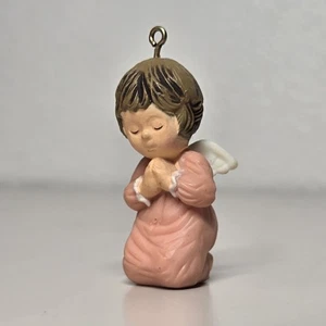 Hallmark Tree Trimmer Collection 1978 ángel de oración rosa niña adorno de Navidad - Imagen 1 de 6