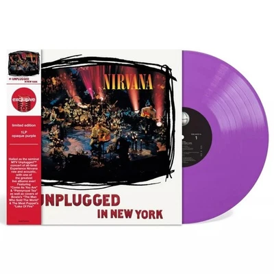 NIRVANA PURPLE VINYL MTV UNPLUGGED IN NEW YORK TARGET EXCLUSIVE WITH OBI LP NEW - Image 1 of 4