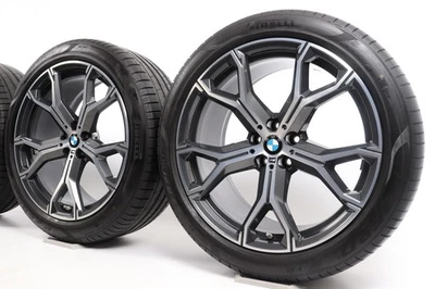 Original BMW X5 G05 X6 G06 Sommerräder 21 Zoll 741 M Y-Speiche 8071998 47899 - Bild 1 von 4