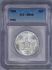 1946 Iowa Half Dollar 50c ICG MS66