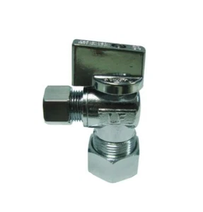 PROFLO PFXQAC32C Arresto angolo quarto di giro cromato compatibile piombo basso - Foto 1 di 9