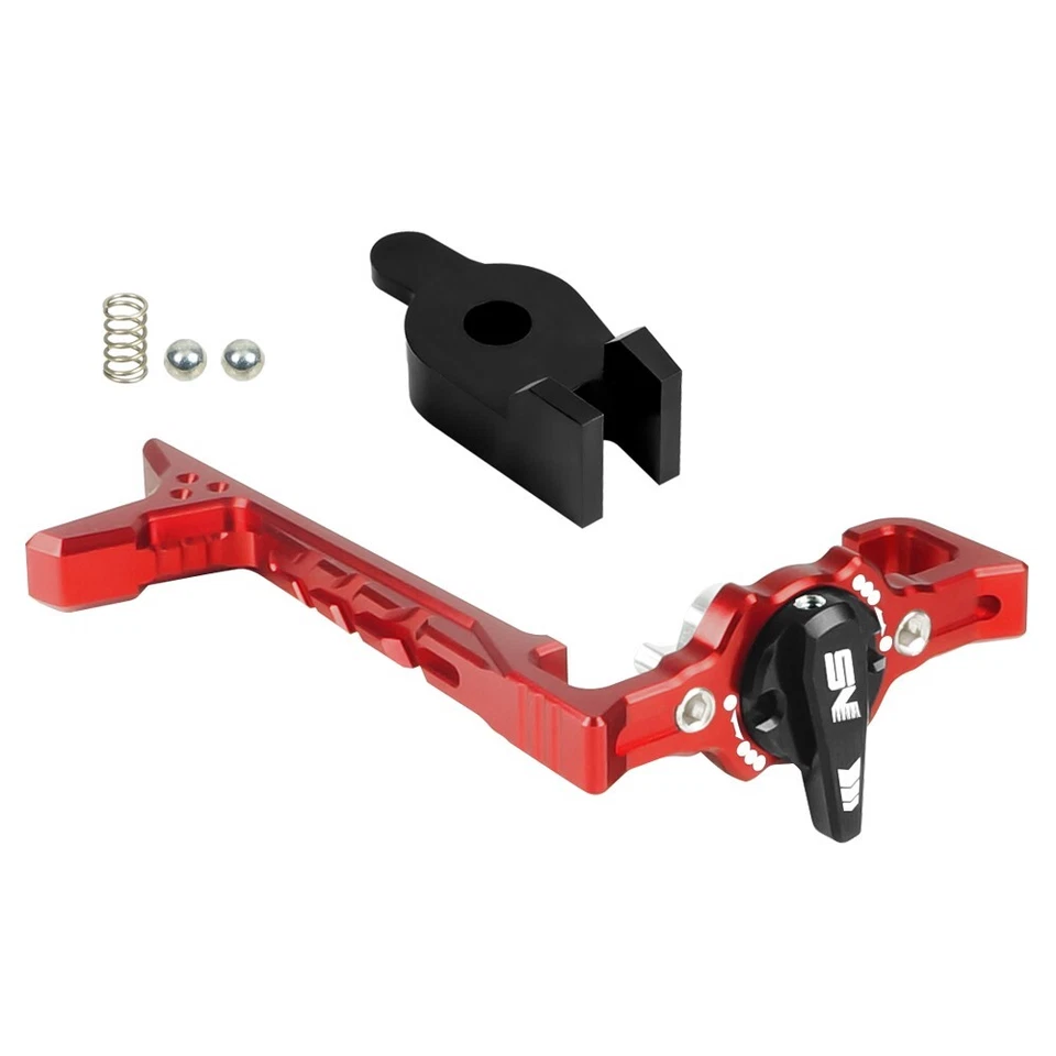 CNC Lightweight Selector Switch Side Charging Handle Kit-RED-Action Army AAP-01 - Image 1 of 1