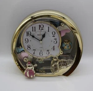 RHYTHM tabletop clock analog fantasy land 504SR electronic sound from Japan -New - Picture 1 of 10
