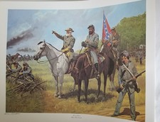 LEE & JACKSON CHANCELLORSVILLE by Robert Wilson  Signed print LIMITED EDITION