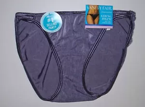 VANITY FAIR PURPLE STRING BIKINI PANTIES M MEDIUM - Picture 1 of 2