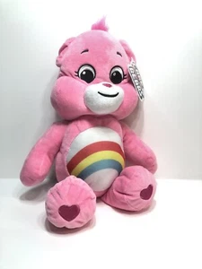 Care Bears Cheer Bear 16" Plush Basic Fun Stuffed Animal New With Tags Pink Soft - Picture 1 of 12