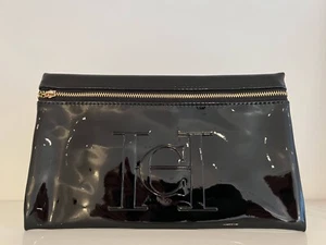 Carolina Herrera Make Up /Pouch Bag Black Patent - Picture 1 of 1