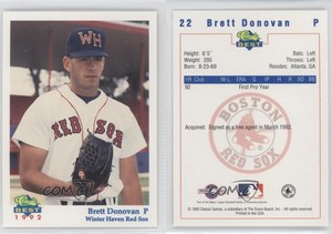 1992 Classic Best Winter Haven Red Sox Brett Donovan #22