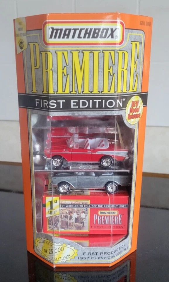 MATCHBOX PREMIERE FIRST EDITION 57 CHEVY CONVERTIBLE 1:64 DIE CAST CAR ©1997 - Image 1 of 1