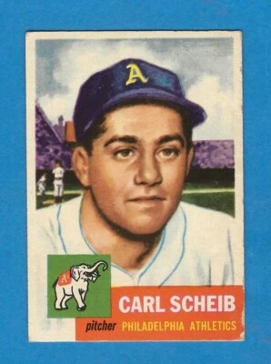 1953 Topps Carl Scheib Philadelphia Athletics #57 - Image 1 of 2