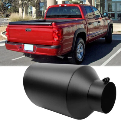 4" Entrada 8" Salida 15" Largo Acero Inoxidable Punta de Escape Diesel Para Dodge Dakota Foto 1 de 4