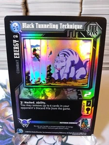DBZ CCG DRAGON BALL Z GT BLACK TUNNELING TECHNIQUE #176 FLAT FOIL RARE SCORE 04 - Picture 1 of 2